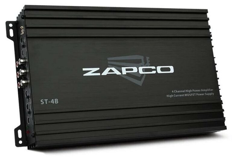 Автомобильная акустика ZAPCO ST-4B - 4 канальный усилитель А/В класса