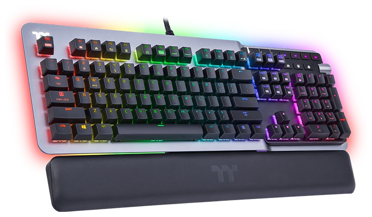 Клавиатура Thermaltake ARGENT K5 RGB Gaming Keyboard Cherry MX Speed, Silver