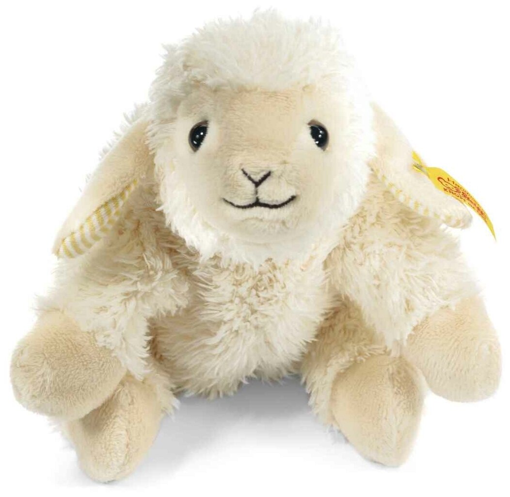 Мягкая игрушка Steiff Floppy Linda lamb cream (Штайф Мягкая Овечка Линда кремовая 16 см)