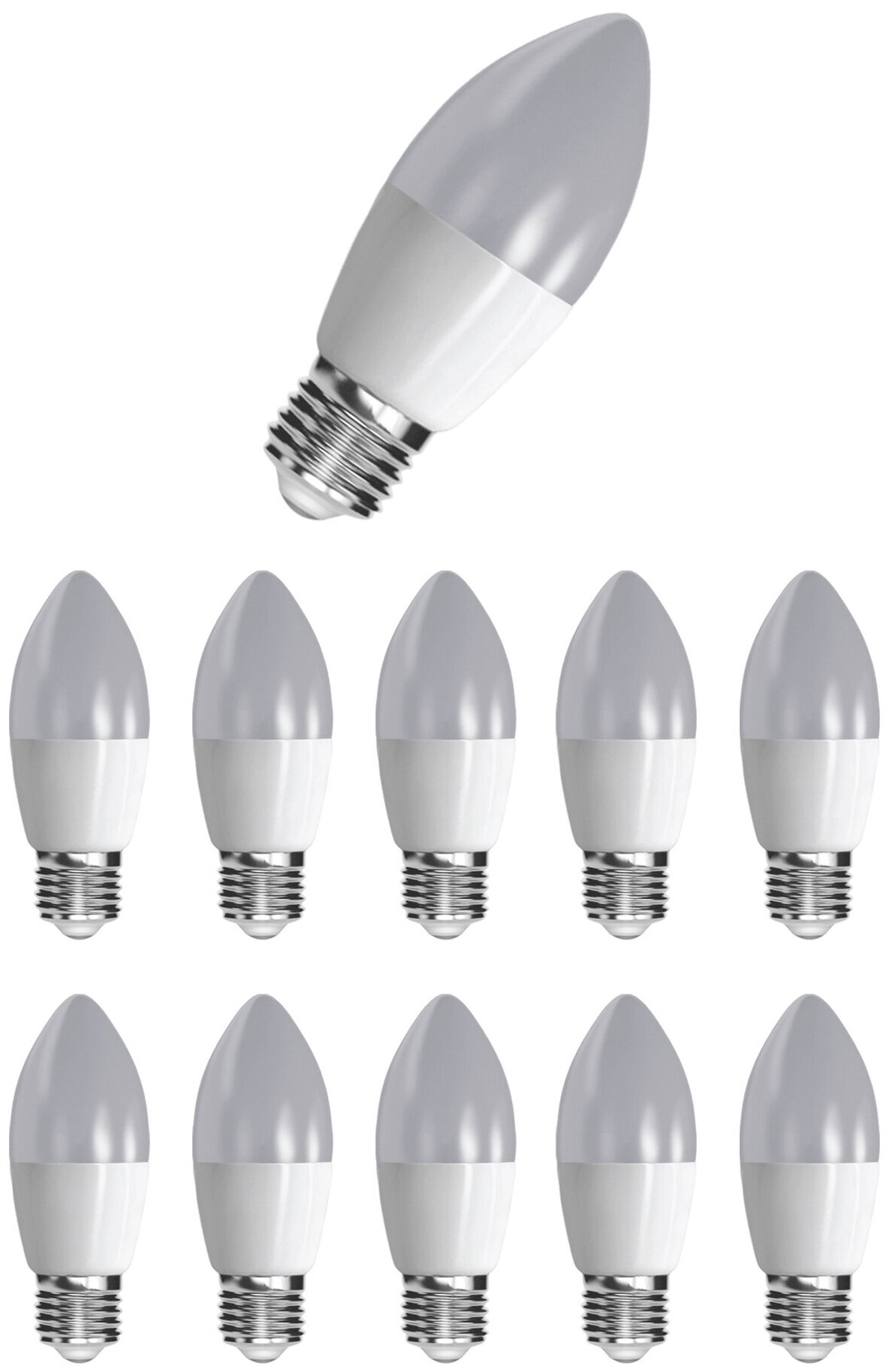 Лампочка светодиодная Foton Lighting Свеча B E27 5,5Вт 220В 510Лм 6400К Холодный белый, упаковка 10шт