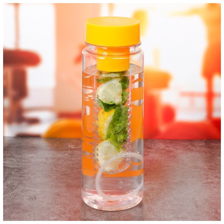 Бутылка для воды "Лимон+Вода", 500 мл - фотография № 3
