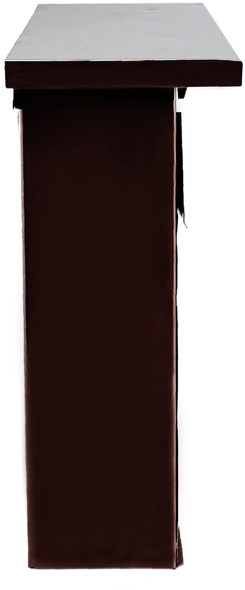 Почтовый ящик 30х20 см. Yoma Home Домик с замком, металлический, коричневый - фотография № 8