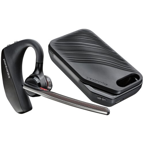 Plantronics Voyager 5200 + CHARGE CASE - Bluetooth гарнитура в комплекте с зарядным чехлом plantronics voyager 8200 uc беспроводная гарнитура для пк и моб тел bluetooth usb a черный 208769 01