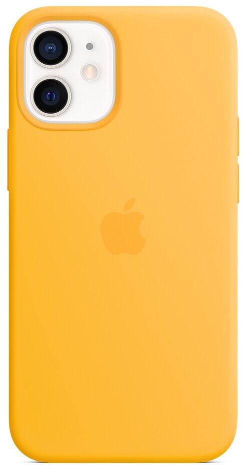 Чехол Apple MagSafe силиконовый для iPhone 12 mini, ярко-жёлтый