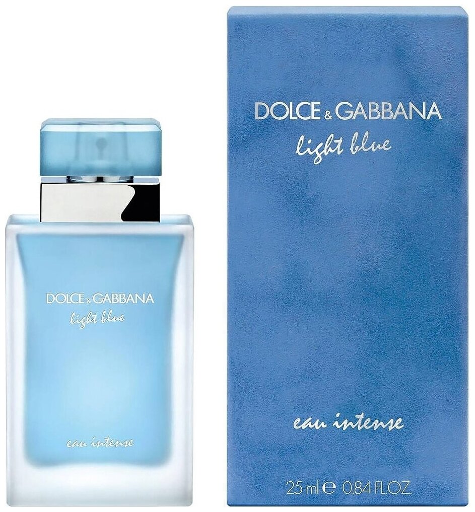 Парфюмерная вода женская Dolce & Gabbana Light Blue Intence, 25 мл/ Дольче Габбана женские духи Лайт Блю интенс