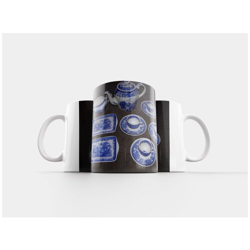 фото Кружка "тарелки, кофе, синий" 320 мл lotsprints