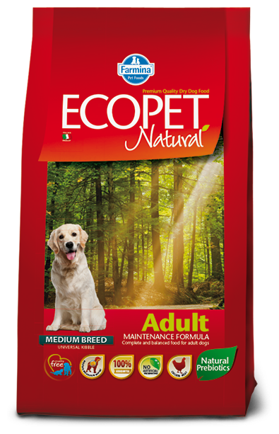 Сухой корм для собак средних пород Farmina Ecopet Natural Adult Medium 12 кг