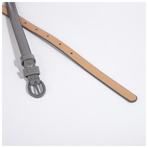 фото Ремень женский, ширина 1,5 см, винт, пряжка металл, цвет серый firststore