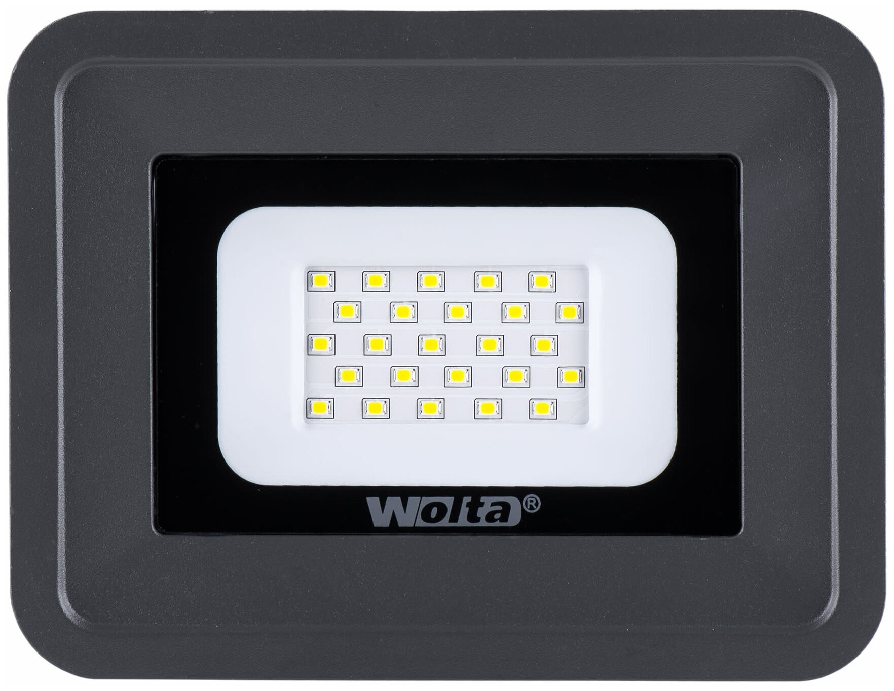 Прожектор LED SMD 20W 5700K IP65 серый Wolta