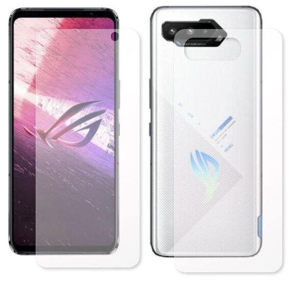 Гидрогелевая пленка LuxCase для ASUS ROG Phone 5s 0.14mm Front and Back Matte 90030 - фото №2