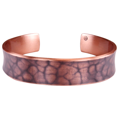 фото Sbormag браслет вогнутый, средний «мрамор». кованый, тонированный. толщина 2,5 мм