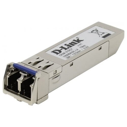 Трансивер D-Link DEM-310GT, 1-port mini-GBIC LX Single-mode Fiber Transceiver (10km, 3.3V)