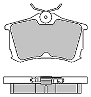 Дисковые тормозные колодки задние Allied Nippon ADB3803 для Honda Accord (1 шт.)