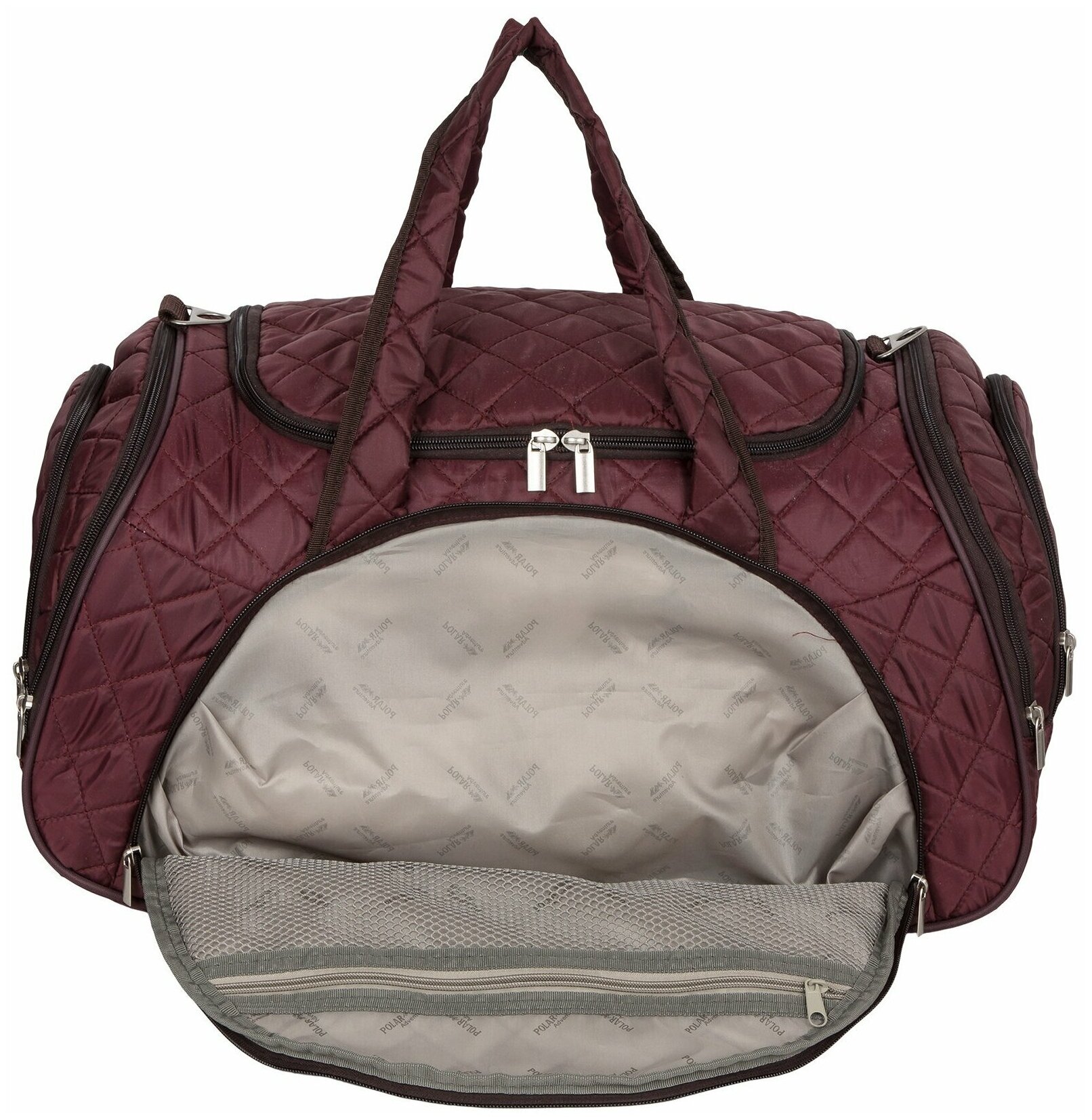 Дорожная сумка, спортивная сумка POLAR, сумка на плечо,ручная кладь, полиэстер, удобная сумка, стёжка 54 х 30 х 35 - фотография № 5