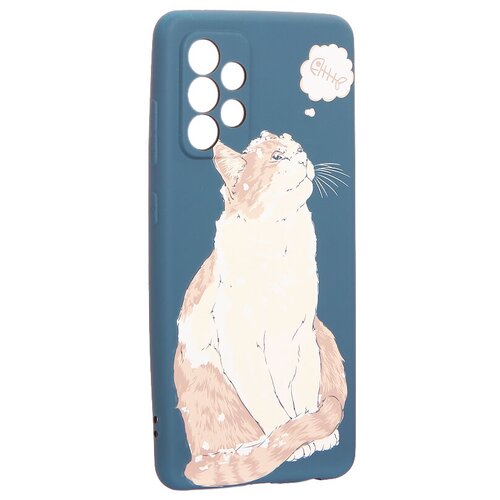 фото Чехол для samsung a52 силикон luxo 0.8мм с флуоресцентным рисунком kaws j66