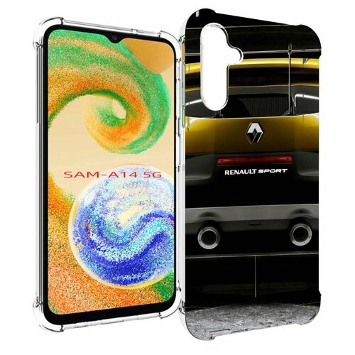 Чехол MyPads renault-рено-3 мужской для Samsung Galaxy A14 4G/ 5G задняя-панель-накладка-бампер