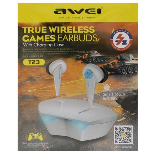 Наушники беспроводные Awei T23 белый 156000₽