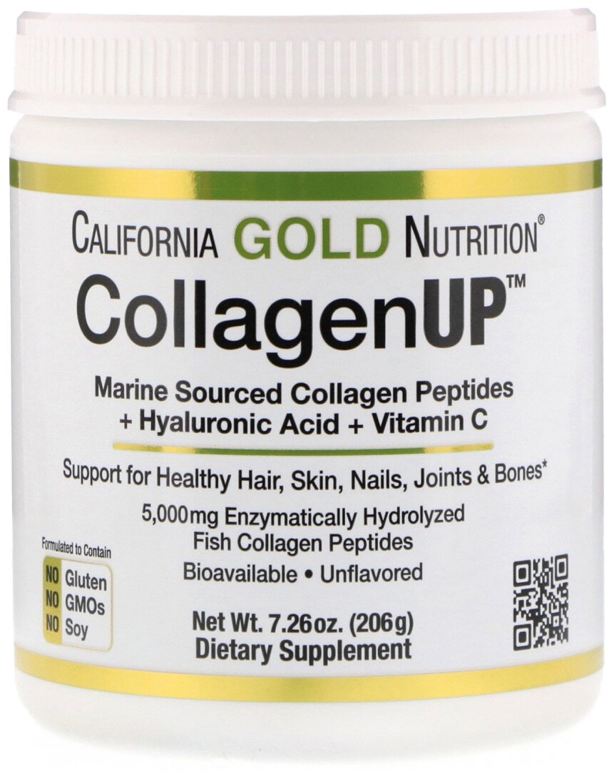 California Gold Nutrition CollagenUP, Препарат для укрепления связок и суставов, 206 гр.