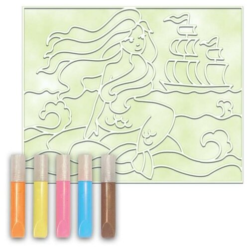 фото Набор для творчества "витражная картина. русалка" луч