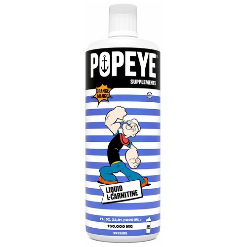 Popeye Supplements L-Carnitine Concentrate - 1000 мл, апельсин-манго