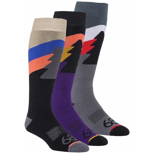 фото Носки 686 2022-23 mns tree life sock 3-pack assorted (us:l/xl)