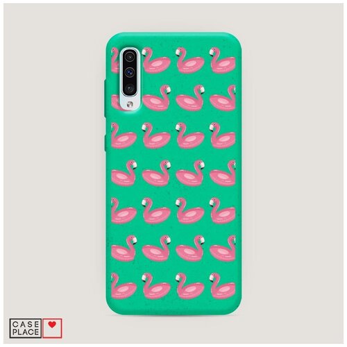 фото Эко-чехол samsung galaxy a50 надувные фламинго case place