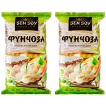 Лапша Фунчоза Sen Soy Premium 2 штуки по 180 гр - изображение