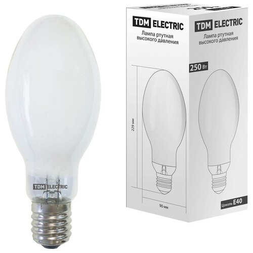 фото Лампа ртутная высокого давления дрл 250 вт е40 tdm sq0325-0009 (упаковка 5 шт) tdm еlectric
