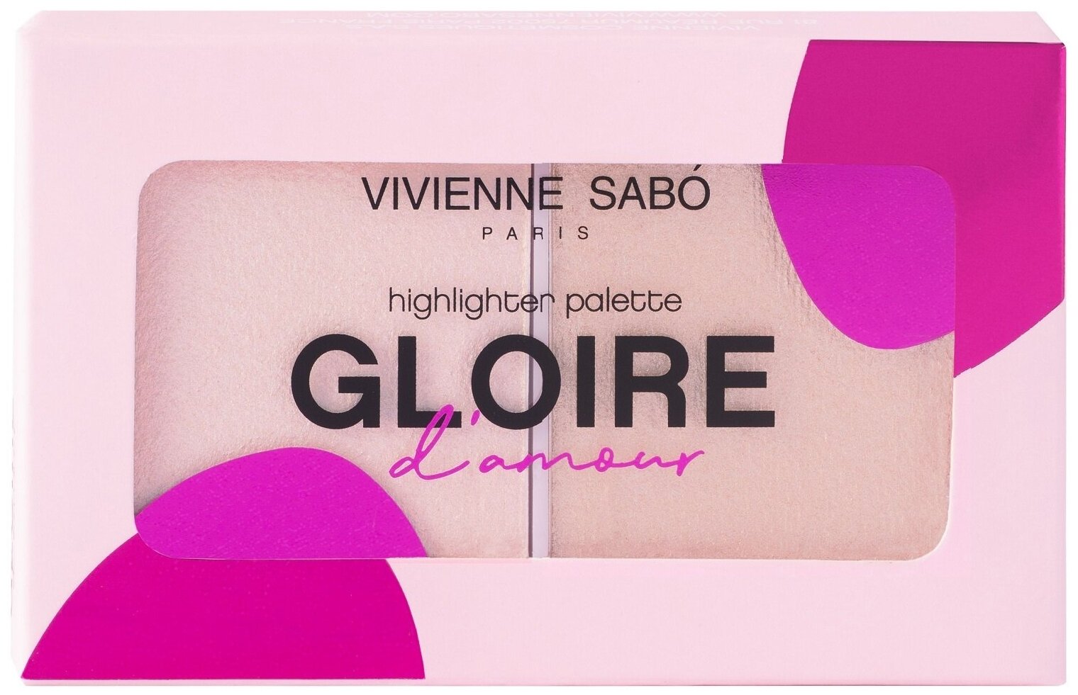 Палетка хайлайтеров VIVIENNE SABO Gloire d'Amour Palette illuminatrice 02