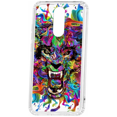 фото Чехол на xiaomi redmi 8 kruche print colored beast кruче