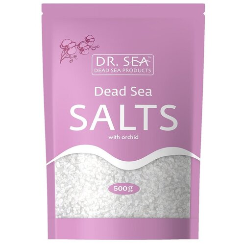 Dr. Sea Соль Мертвого моря с экстрактом орхидеи, 500 г, 500 мл соль мертвого моря с экстрактом орхидеи dr sea orchid extract 500 гр