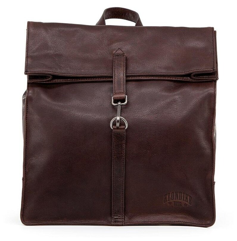 Рюкзак-сумка KLONDIKE DIGGER MARA, натуральная кожа в темно-коричневом цвете, 32,5 x 36,5 x 11 см, 13 л KD1070-03