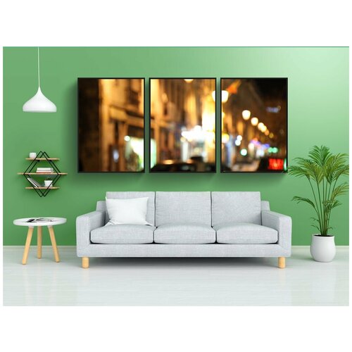 фото Набор модулных постеров для интерьера "такси, португалия, лиссабон" 60x90 см. в тубусе, без рамки lotsprints