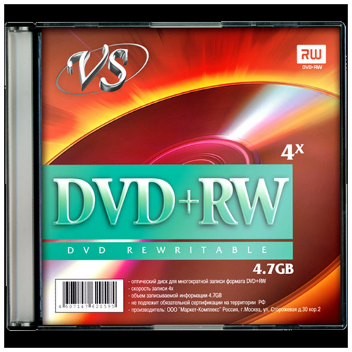 фото Vs диск dvd+rw vs 4.7gb, 1шт