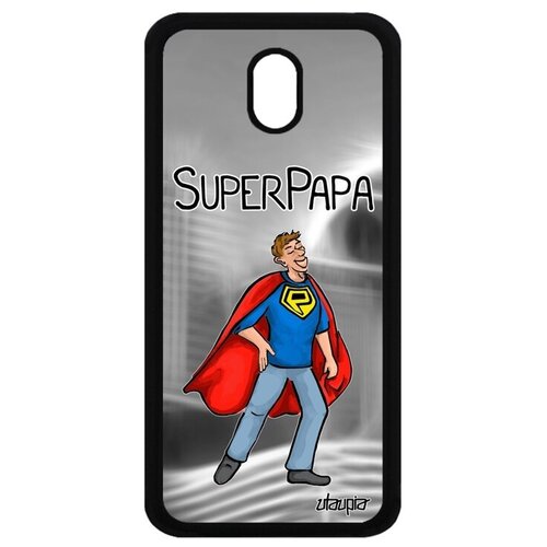 фото Защитный чехол на смартфон // galaxy j5 2017 // "суперпапа" супергерой рисунок, utaupia, серый