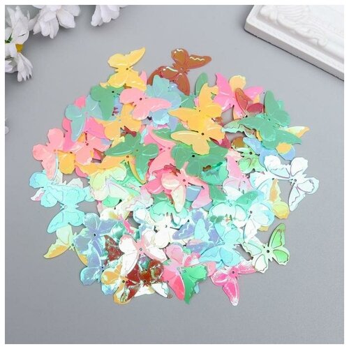 фото Набор декоративных пайеток "бабочки" 20 гр mikimarket