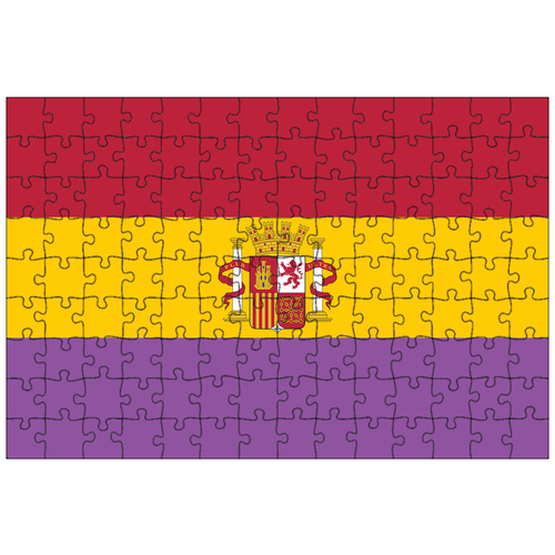 фото Магнитный пазл 27x18см."испания, флаг, испанский язык" на холодильник lotsprints