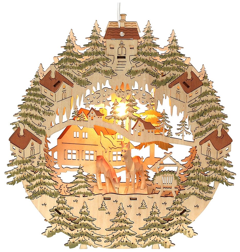 фото Sigro Подвесной новогодний светильник Рождественские Гости 31*28 см 52 1194