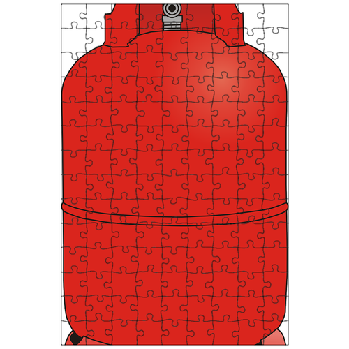 фото Магнитный пазл 27x18см."газовый контейнер, газовый баллон, бутылка" на холодильник lotsprints