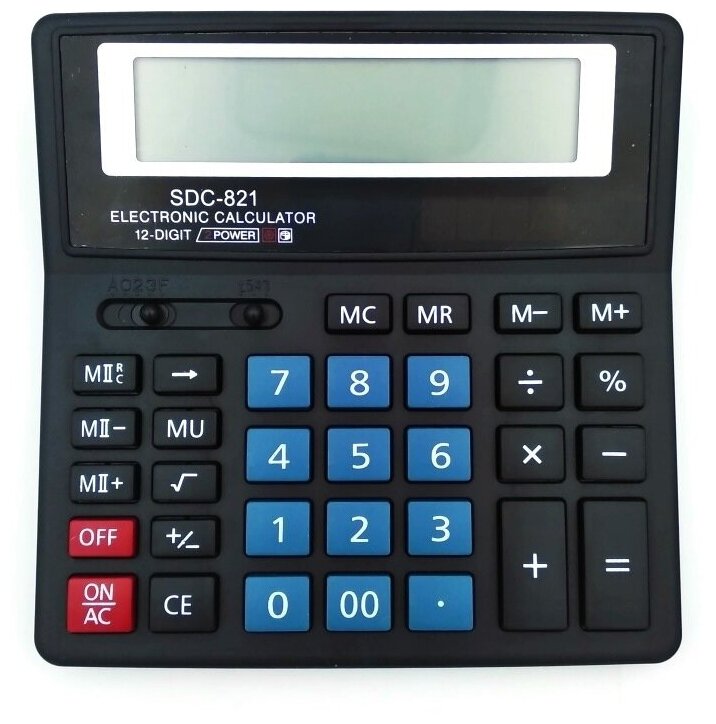 Калькулятор 12 разрядов настольный большой SDC-822/821 калькулятор для вычислений калькулятор для ЕГЭ калькулятор для школы калькулятор для работы