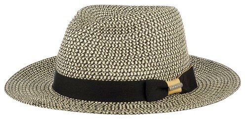 Шляпа федора STETSON, хлопок, размер 63, черный