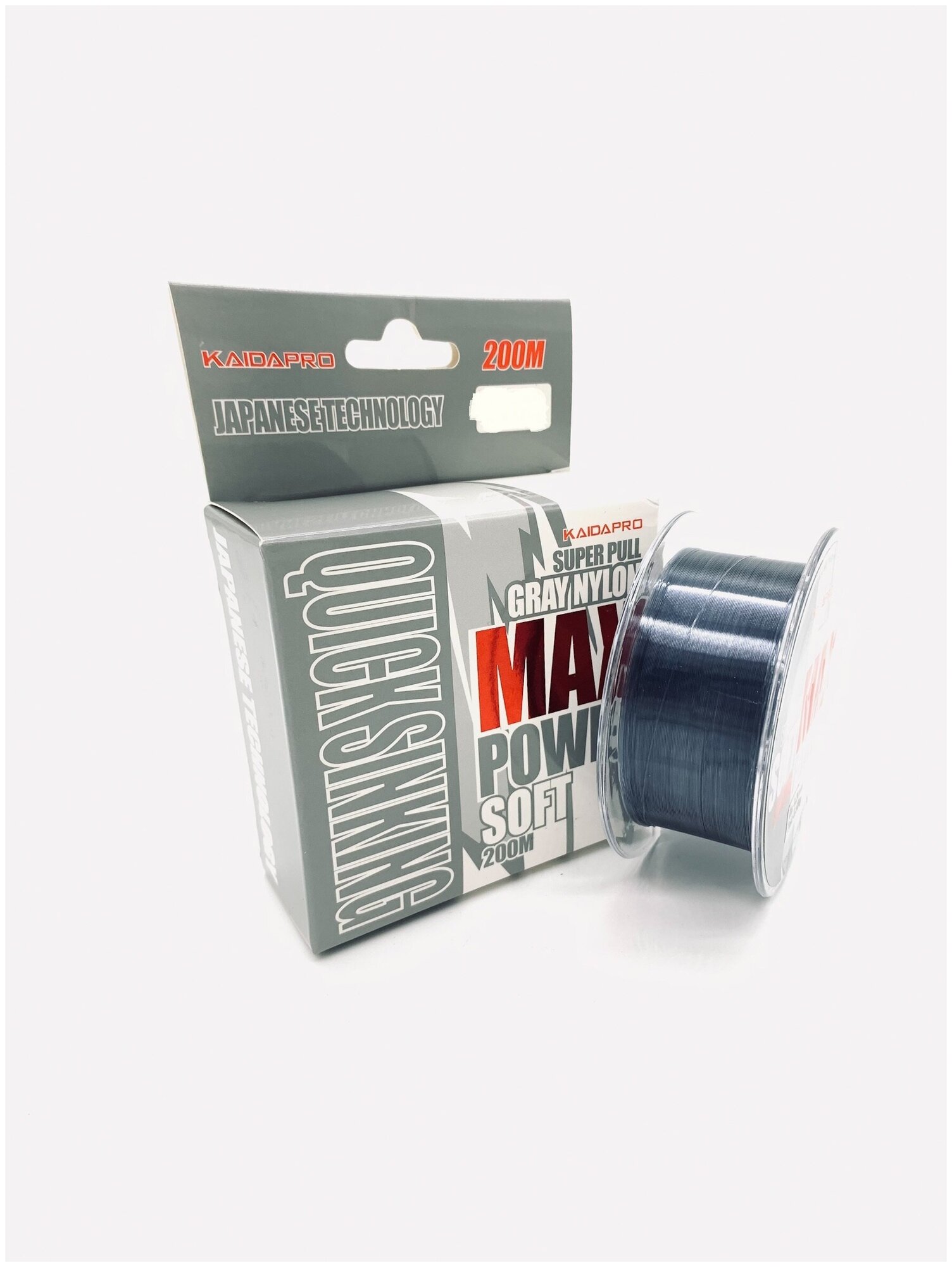 Леска Kaida Pro MAX Power Soft (Gray Nylon) 100м 0.40мм 11.70кг