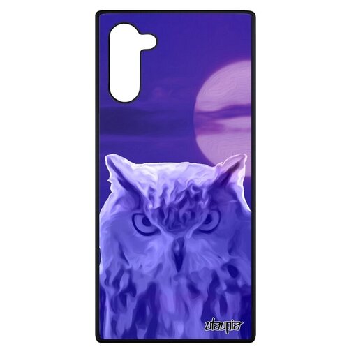 фото Ударопрочный чехол на телефон // galaxy note 10 // "сова" стиль хищник, utaupia, голубой