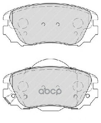 FERODO FDB4207 Колодки тормозные дисковые перед OPEL INSIGNIA 1.4-2.8T/1.6-2.0D 08-, SAAB 9-5 1.6-2.8T/2.0TiD 10-12