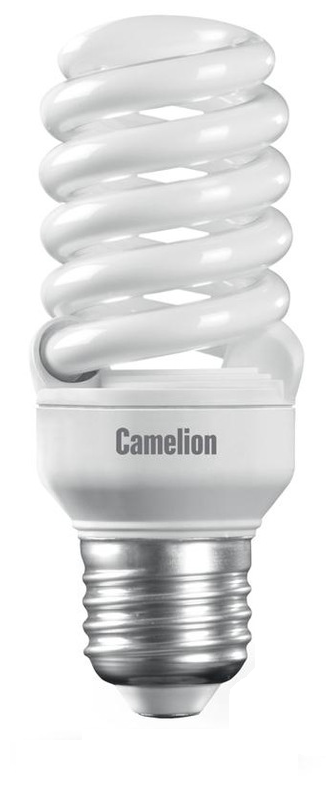 Лампа люминесцентная Camelion 10598, E27, T2, 20Вт, 2700 К