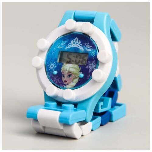 фото Disney часы наручные лего, холодное сердце, с ремешком-конструктором рфс