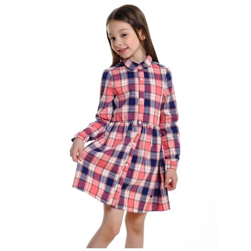 Платье Mini Maxi, размер 104, розовый, синий блуза mini maxi размер 104 синий