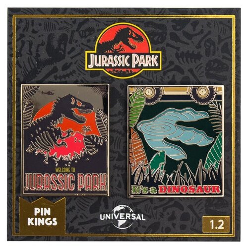 фото Набор значков jurassic park 1.2 pin kings 2- pack rubber road ltd