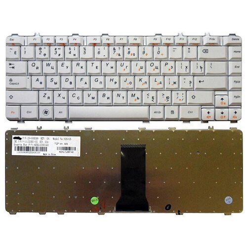 Клавиатура для ноутбука Lenovo V-101020BS1-US белая 165000₽