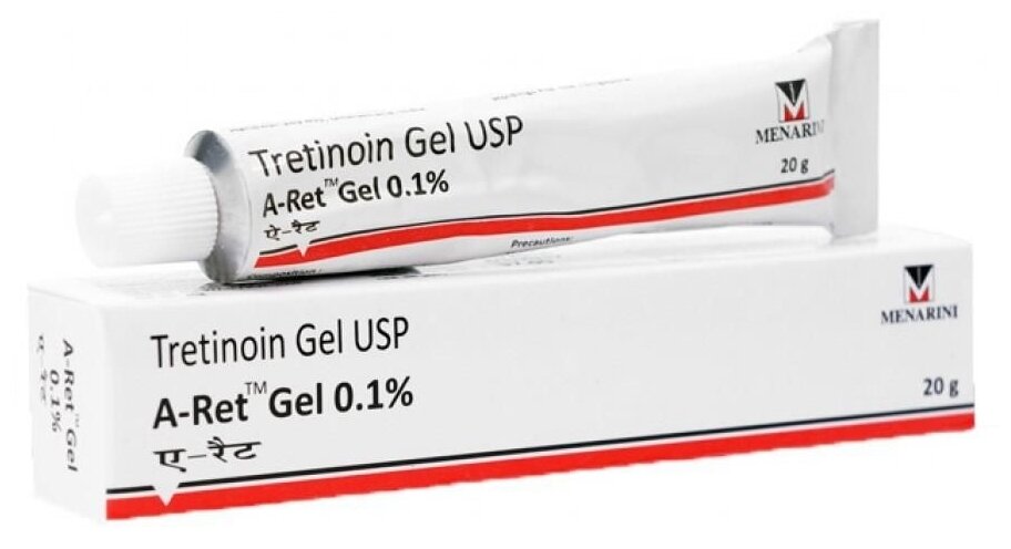 Tretinoin Gel USP 0.1%, Menarini (Третиноин Гель 0,1%), 20 г.